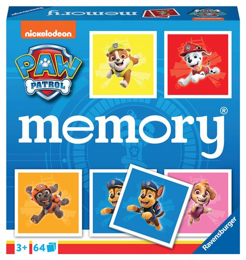 Boite de Jeu classique Ravensburger Grand Memory® Pat'Patrouille