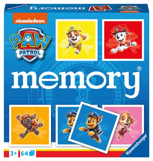 Jeu De Mémoire Ravensburger 20887 – 64 Cartes Pat'Patrouille - vue 3