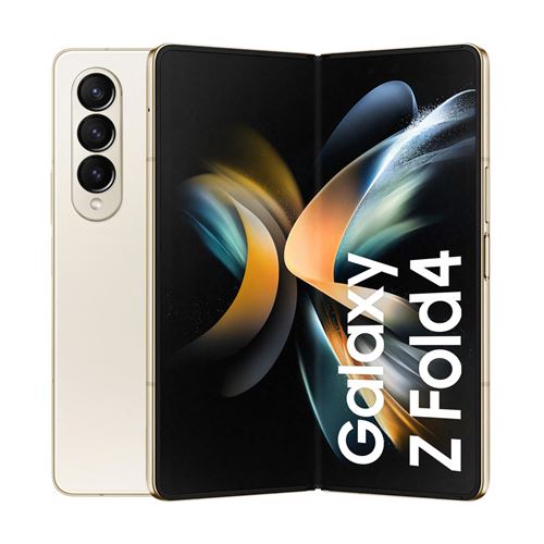 Smartphone Samsung Galaxy Z Fold4 5G 7.6"" Double nano SIM 256 Go Ivoire État correct - Samsung reconditionné disponible sur Fnac
