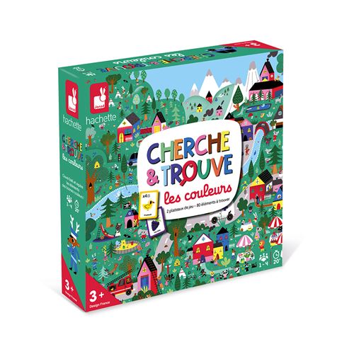 Jeu de Société Enfant Coopératif - Cherche et Trouve les Couleurs - JANOD -  Mixte - 20 min - Bleu - 3 ans - Cdiscount Jeux - Jouets