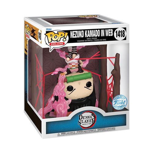 Funko Figurine Pop Deluxe Demon Slayer Nezuko In Web