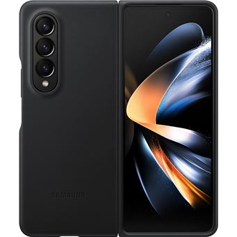 Coque en cuir pour Samsung Galaxy Z Fold 4 Noir