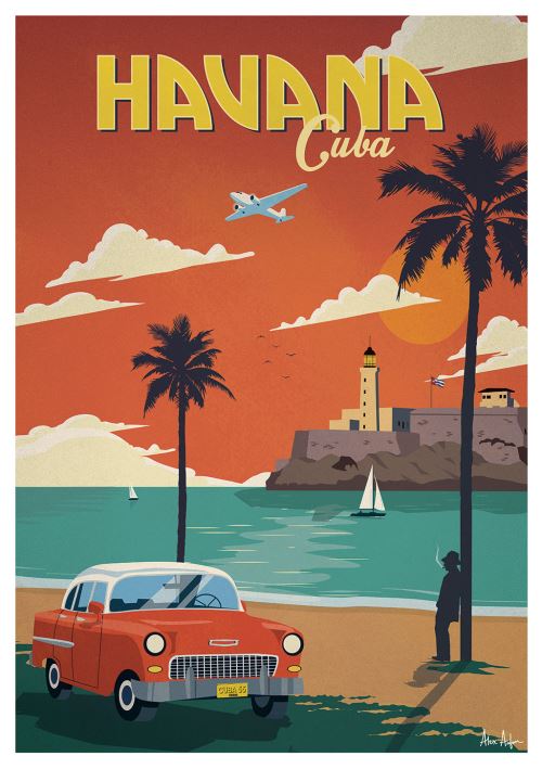 Affiche Sergeant Paper La Havane 30x42 cm Edition limitée signée