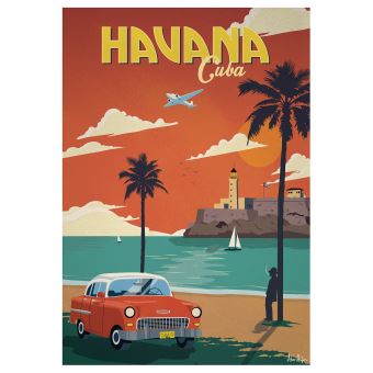 Affiche Sergeant Paper La Havane 30x42 cm Edition limitée signée