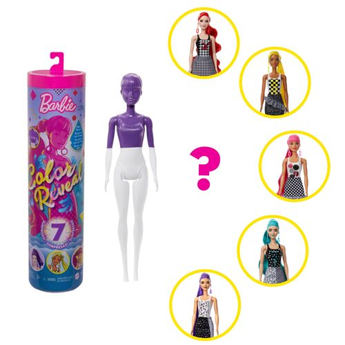 Barbie Doll Color Reveal Monochroom Willekeurig Patroon