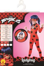 Déguisement Tikki Ladybug Miraculous Fille 5/6 Ans Jaune I-300778m 5/6 ANS - Coloris : Jaune - I-300778M