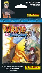 Jeu de cartes Panini Naruto Shipuden Blister de 11 pochettes