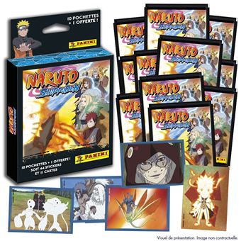 Jeu de cartes Panini Naruto Shipuden Blister de 11 pochettes