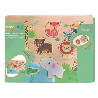 Puzzle en Bois Animaux de la Jungle