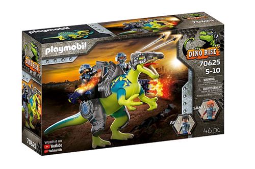 Playmobil Dinos 70625 Spinosaure Et Combattants