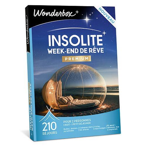 Coffret cadeau Wonderbox Insolite Week-end de rêve Premium