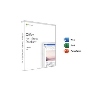 Microsoft Office Famille Et Etudiant 2019 1 Pc Ou Mac