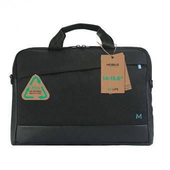 Sacoche en matières recyclées pour PC Portable 15.6" Mobilis Noir