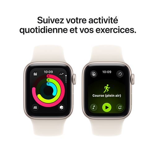Apple Watch SE GPS 40mm Boitier en Aluminium Lumiere