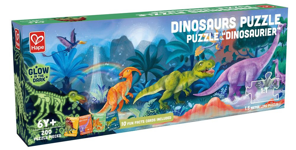 Puzzle XXL 200 pièces Hape Dinosaures - Puzzle - Achat & prix