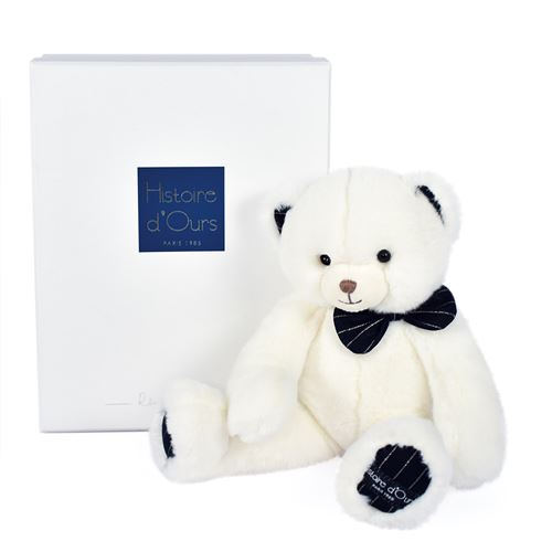 Histoire D Ours Ivoire Peluche Ours Histoire D'ours Preppy Chic 30 Cm