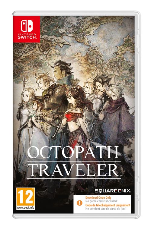 Pochette avant du jeu Octopath Traveler Code in a box Nintendo Switch