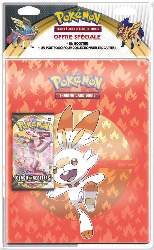Carte à collectionner Asmodée Pack cahier range-cartes et booster Pokémon Épée et Bouclier 2