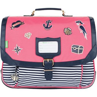 Cartable scolaire Tann s Enora 35 cm Rose et Bleu Marine Cartables scolaires Achat prix fnac