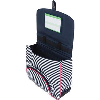 Cartable scolaire Tann's Enora 35 cm Rose et Bleu Marine