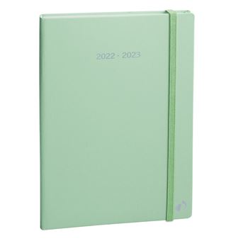 Agenda journalier Quo Vadis 2022 2023 Plan Note Pastel Vert