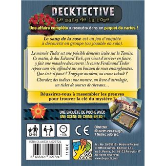 Jeu de société Super Meeple Decktective Le Sang de la Rose