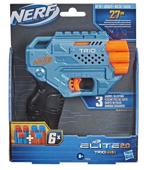 Nerf Elite 2.0 Trio Td-3 Avec 6 Fléchettes Nerf