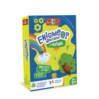 Jeu de cartes Bioviva Enigmes junior Nature