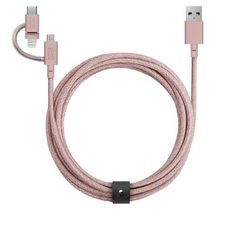 Câble de ceinture universel Native Union Rose 2m