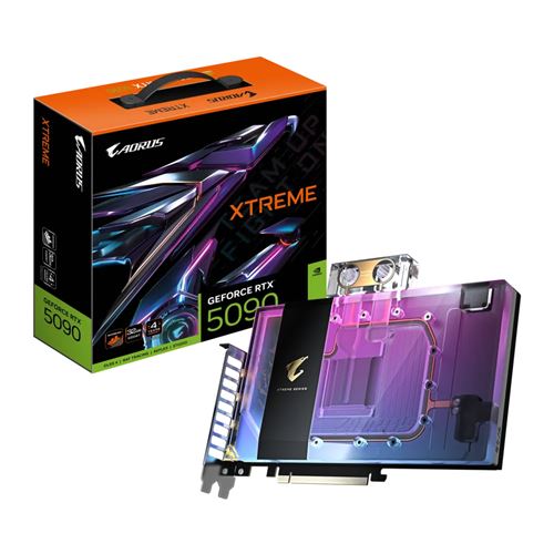 Carte graphique Gigabyte Nvidia GeForce RTX 5090 32G XTREME Rose et Bleu - Gigabyte