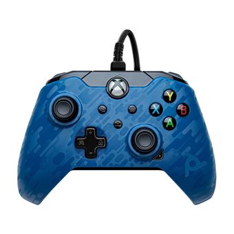 Manette filaire Pdp pour Xbox Séries X/S Bleu camouflage