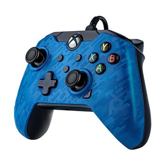 Manette filaire Pdp pour Xbox Séries X/S Bleu camouflage