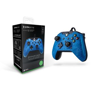 Manette filaire Pdp pour Xbox Séries X/S Bleu camouflage