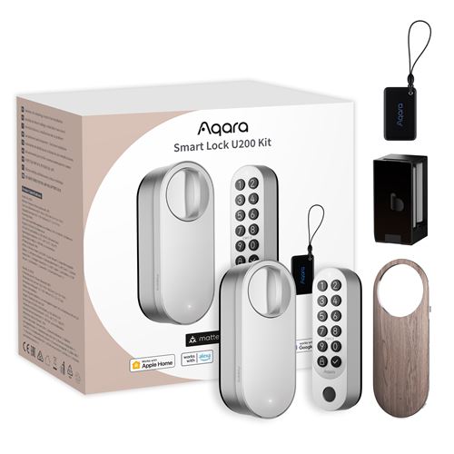 Kit Serrure Connectée Et Clavier Aqara Smart Lock U200 Argent