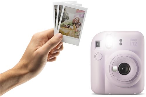 Sac De Voyage En Cuir PU Violet Pour Fujifilm Instax Mini 12 / 11 / 9 / 8 – Bandoulière Réglable + Poche Extra