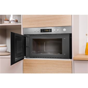 Indesit Aria MWI 3213 IX - Four micro-ondes grill - encastrable - 22 litres - 750 Watt - acier inoxydable