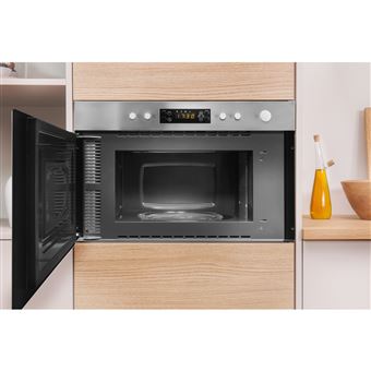 Indesit Aria MWI 3213 IX - Four micro-ondes grill - encastrable - 22 litres - 750 Watt - acier inoxydable