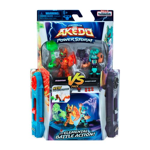 Figurines Akedo Pack Duo Powerstorm Modèle aléatoire