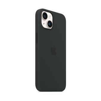 Apple - Coque de protection pour téléphone portable - compatibilité avec MagSafe - silicone - noir minuit - pour iPhone 14