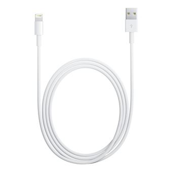 Pack Chargeur pour téléphone mobile Everdrive 2A Blanc + Câble data lightning 1 m Blanc