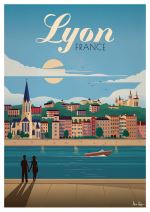 Affiche Sergeant Paper Lyon 30x42 cm Edition limitée signée