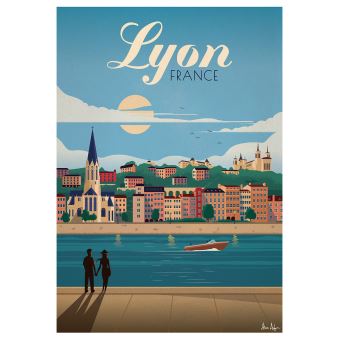 Affiche Sergeant Paper Lyon 30x42 cm Edition limitée signée