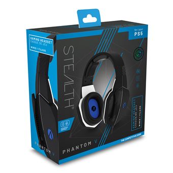 Casque Gaming filaire Stéréo pour PS5 Stealth Phantom V Premium Noir