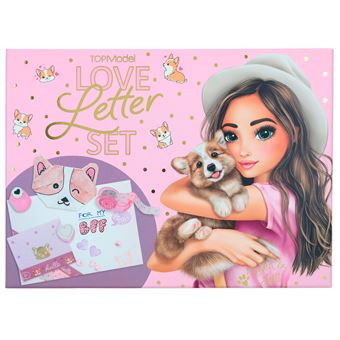 Dessin et coloriage enfant Top Model Set Love Letter Corgi