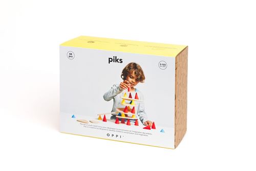 Jeu Créatif En Bois Piks Oppi Moyen 44 Pièces