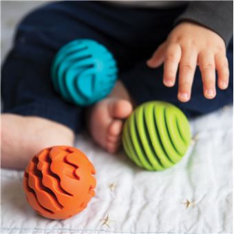 Jeu d'éveil Tomy Sensory Rollers 3 balles
