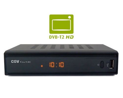 CGV ETIMO T2 REC Récepteur TNT HD pour les chaînes gratuites françaises et allemandes - Enregistreur