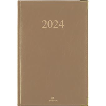 Agenda civil semainier Oberthur 2024 25 FSC Kiev Taupe