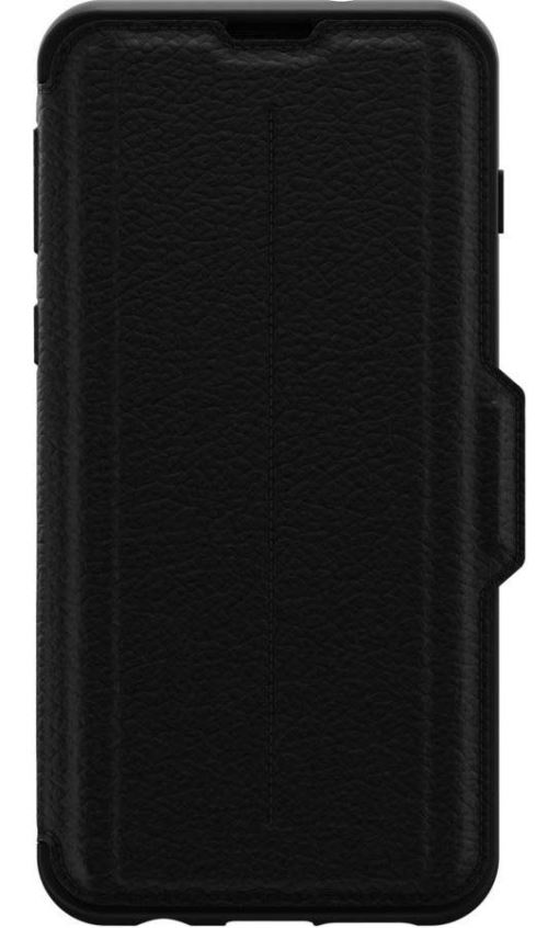 OtterBox Strada Series - Flip cover voor mobiele telefoon - leer, polycarbonaat - schaduwzwart - voor Samsung Galaxy S10