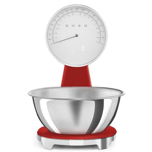 Balance De Cuisine Smeg Ksf01Rdww 5Kg Rouge